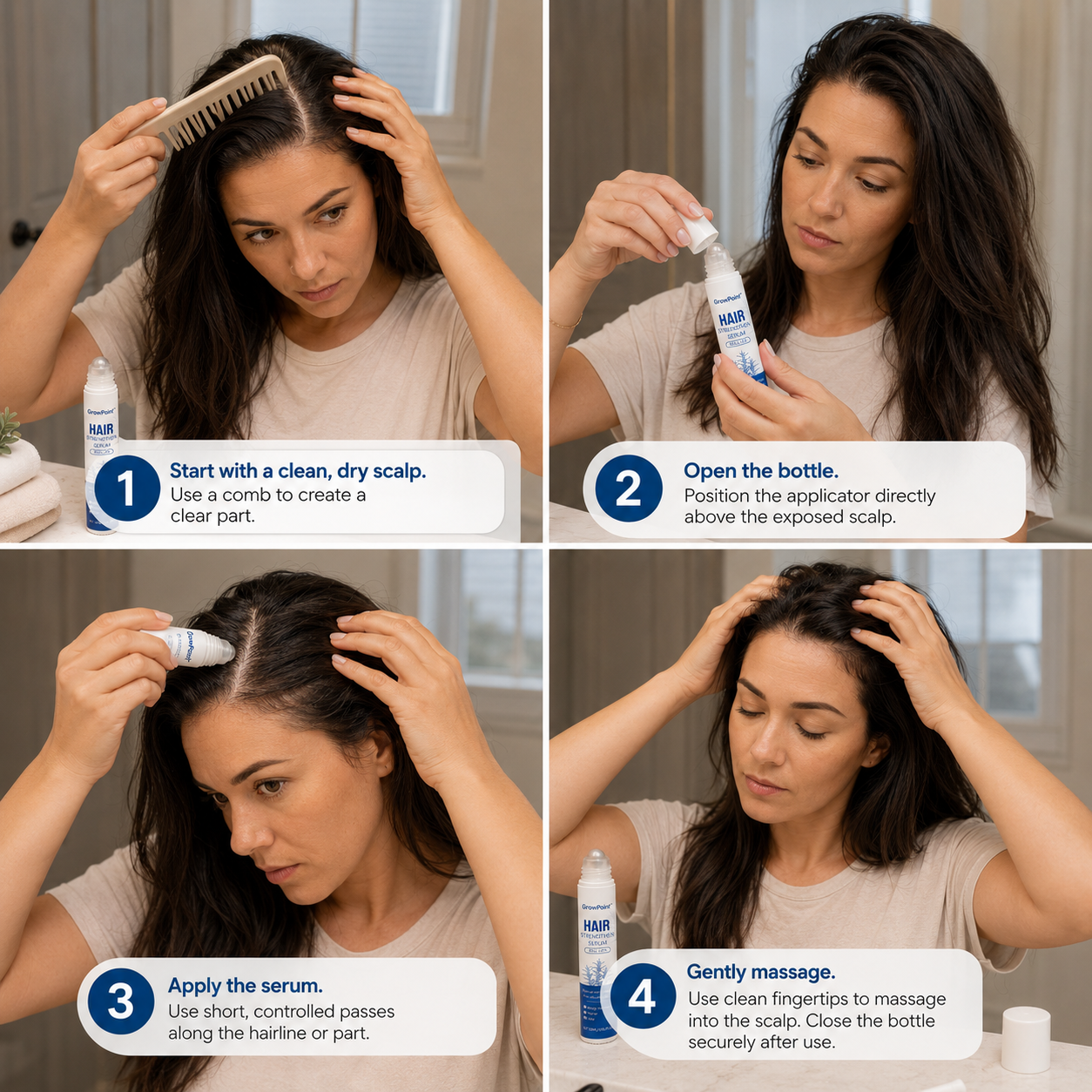 GrowPoint™ - Hair Strengthening Roll-On Serum
