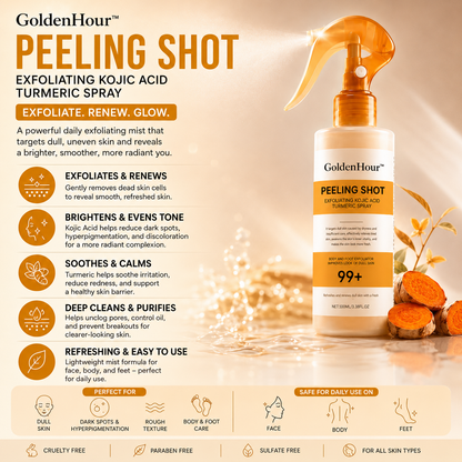 GoldenHour™ - Kojic Acid + Turmeric Exfoliating Spray