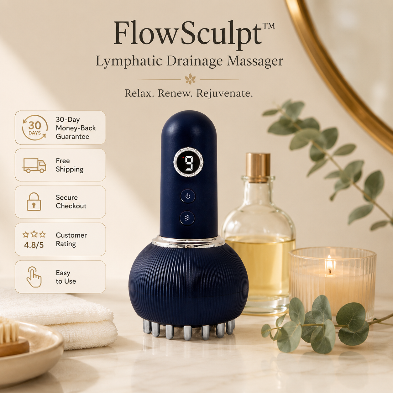 FlowSculpt™ - Lymphatic Drainage Massage Device