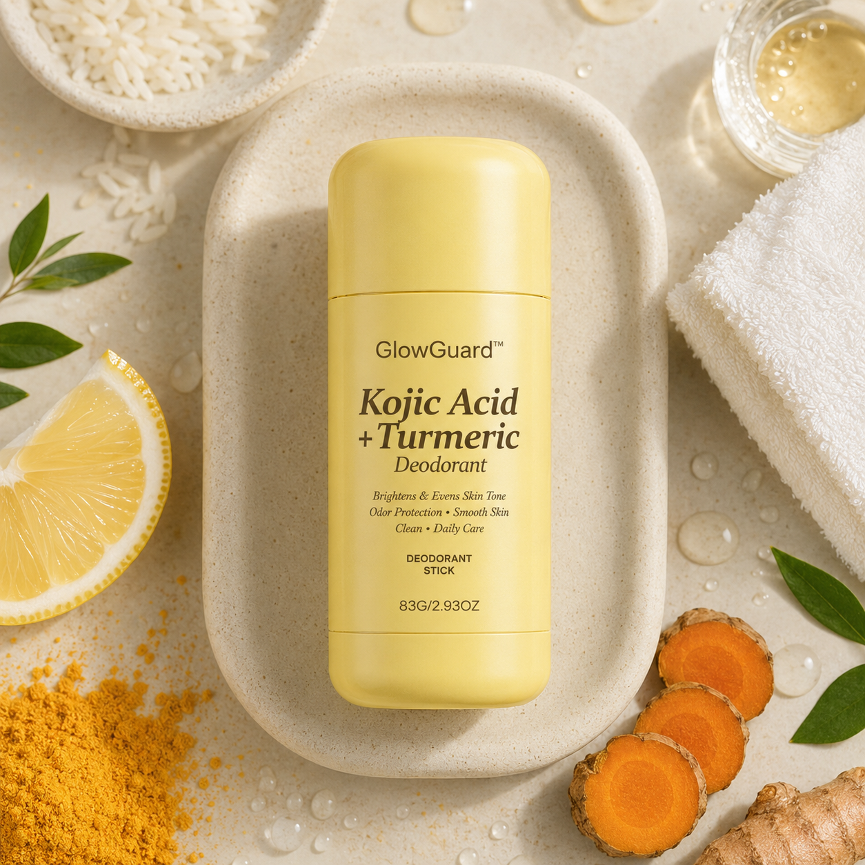 GlowGuard™ - Kojic Acid + Turmeric Deodorant