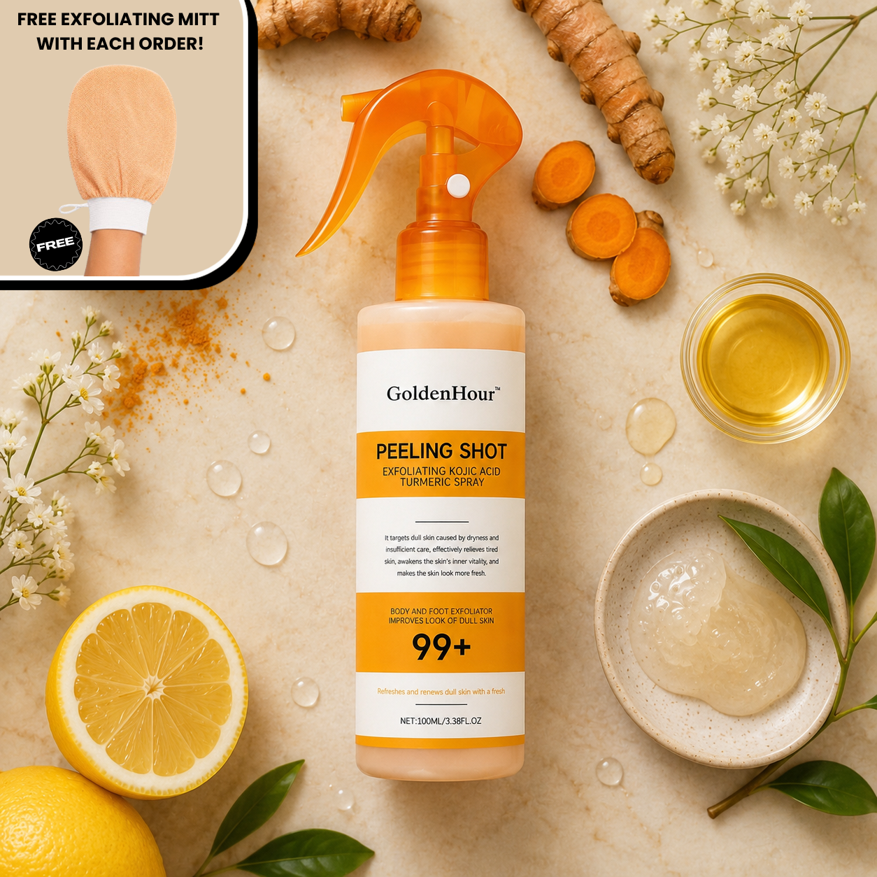 GoldenHour™ - Exfoliating Body Spray